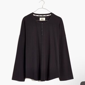 Madewell MWL Breeze Henley Shirttail Tee